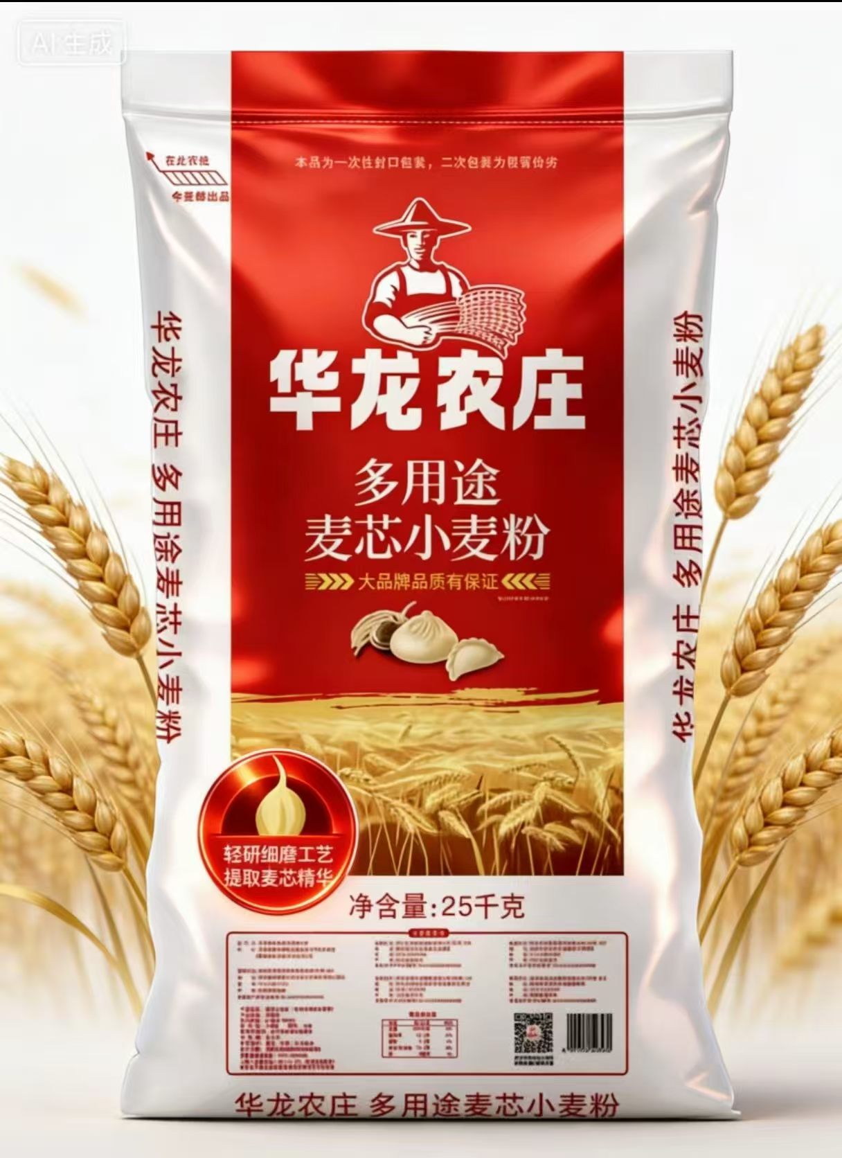 今麦郎 50斤 华龙农庄 7星多用途麦芯粉 大品牌 品质有保障